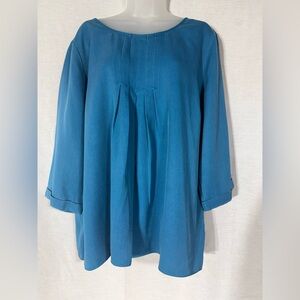 Soft Surroundings Teal Tunic Top Size XLP